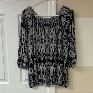 Octavia Print Knit Top Boho